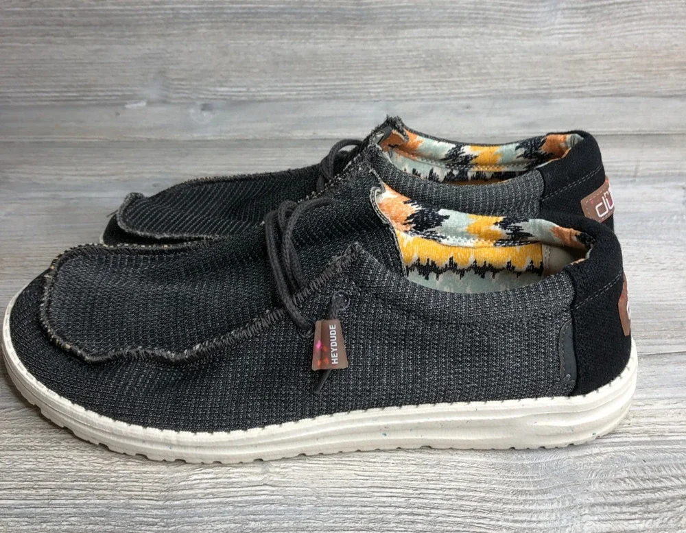 Hey Dude Wally ECO Stretch Casual Shoes Sneakers Mens Size 13 Gray